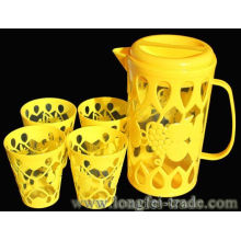 Plastic Water Jug and Cups